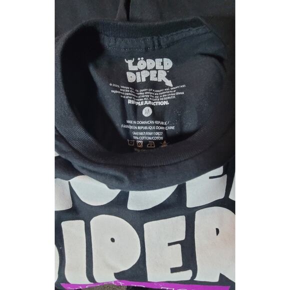 Löded Diper World Tour T Shirt - Diary of a Wimpy Kid Black Purple Size M Unisex - Picture 3 of 3
